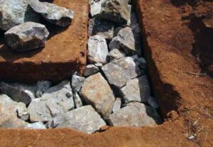 Môžem dať kamene do betónových základov