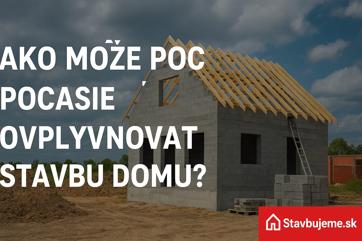 Ako môže počasie ovplyvňovať stavbu domu?