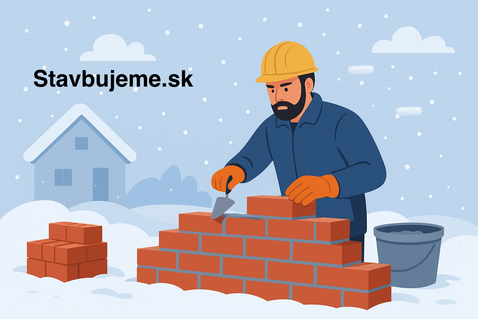 Dážď, sneh, mráz: Ako dokážu ovplyvniť murovacie práce?