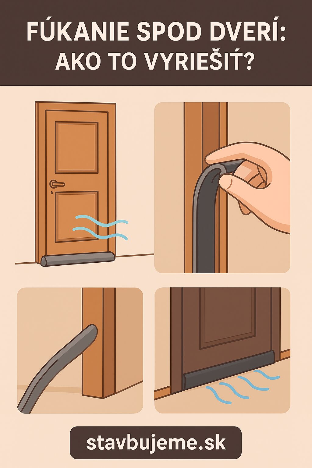 Fúkanie spod dverí: Ako tento problém rýchlo a účinne vyriešiť? 🚪💨