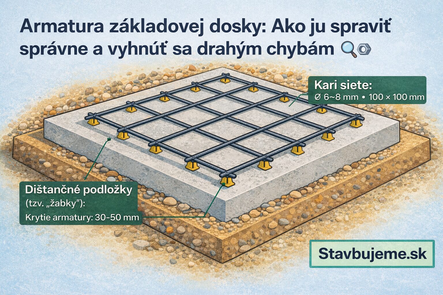 Armatura základovej dosky: Ako ju spraviť správne a vyhnúť sa drahým chybám 🧱🔩